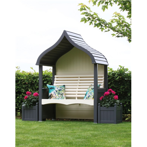 Orchard Arbour Charcoal & Cream